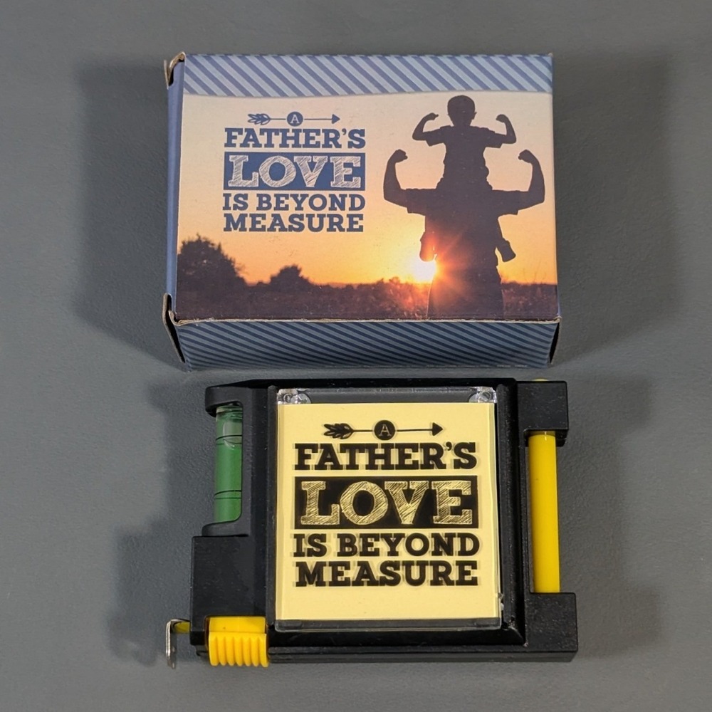 Fathers Love is Beyond Measure 10ft Tape Measure Multi-Tool with Level and Pen